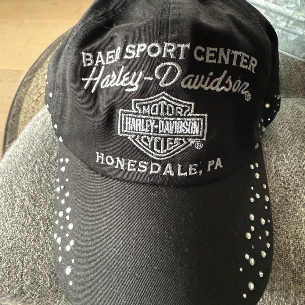 Harley-Davidson Black Cap with Silver Buckle LAST CHANCE!